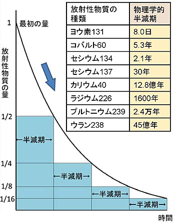 放射線の半減期